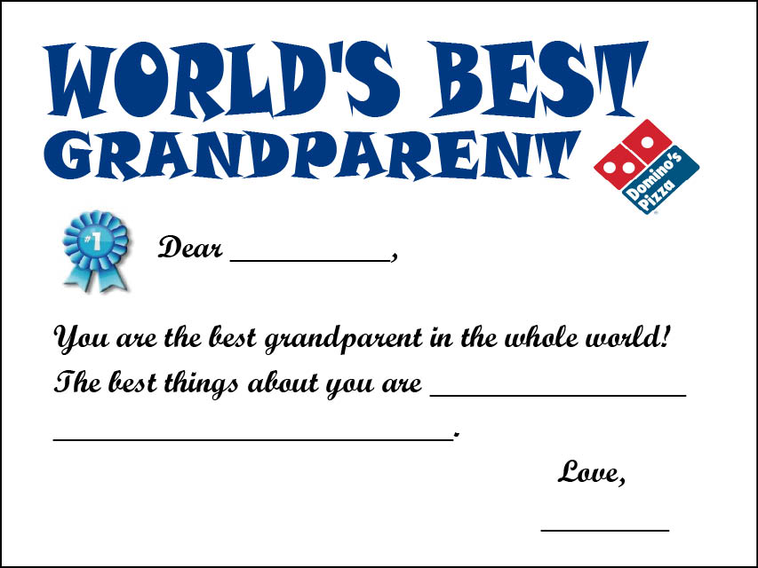parent as worlds best grand parent the winning entry will make it to ...