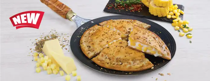 Dominos Corn n Cheese Paratha Pizza