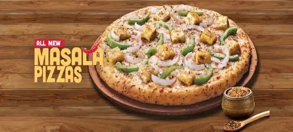 kadhai paneer pizza