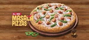 Bhuna murg chicken pizza