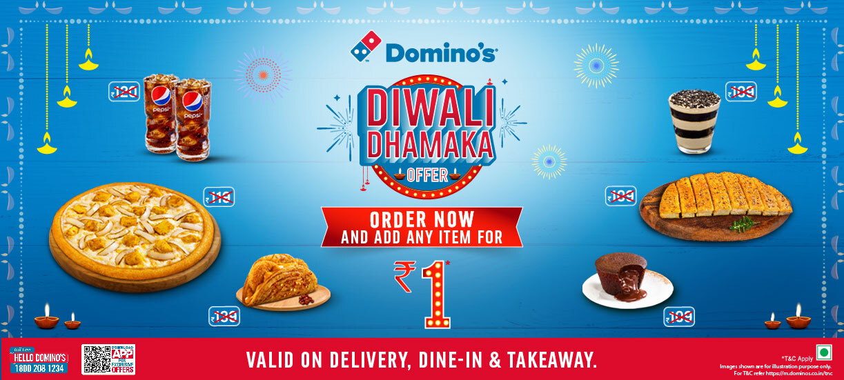 Dominos Diwali Dhamaka Offer