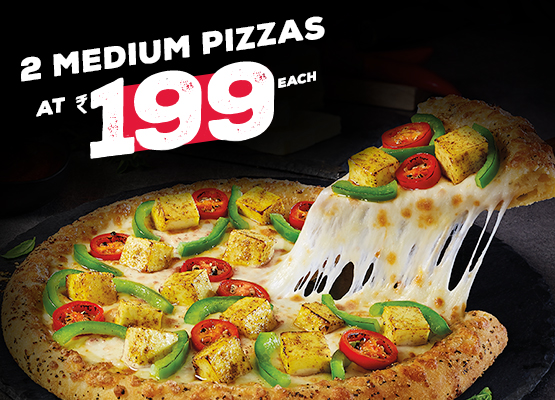 Everyday Value Offers 2 Regular Pizzas Rs 99 Each Domino S