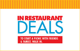 In Restaurant Deals